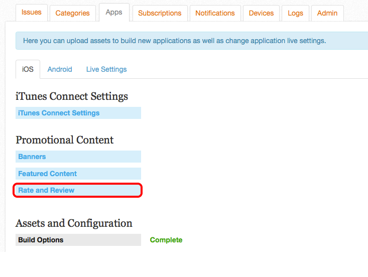 2. Click on the Issues tab and then the "Add New Issue" button.