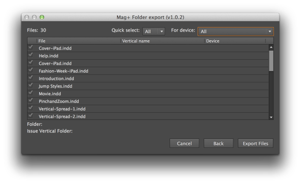 Click "Continue" to file selection.