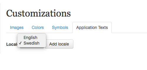 4. Select your new locale