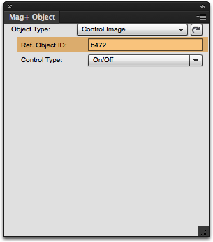 Set the Ref. Object ID of the Control Image to the Ref. Object ID of the Media frame generated in Step 3.