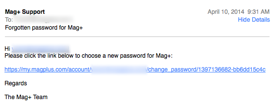 An email will be sent to your account with a link to reset your password.
