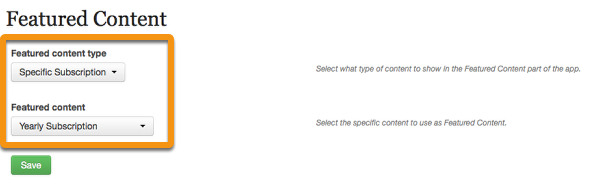 Specific Subscription