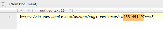 Paste the link in a text document.