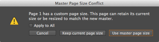 In the dialog box that appears, click the &quot;Use Master Page Size&quot; button.