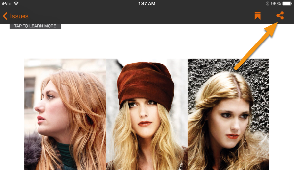 Tap the screen to call up the Navigation Bar.