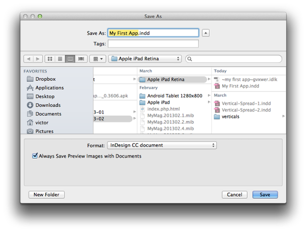 Save your InDesign document.