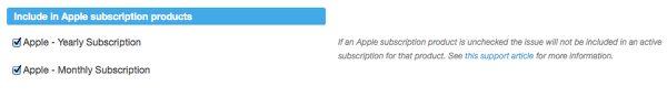 (optional) If you have created Subscriptions for your content, also choose which Apple subscriptions the Mag+ Issue belongs to.