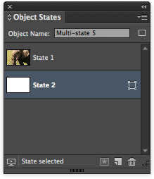 Select "State 2" in the Object States panel.
