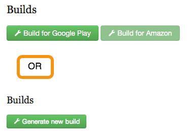 Press the "Build" button to build your app.