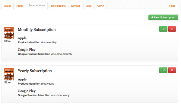 (optional) If you wish to offer subscriptions for your content, configure the appropriate subscription settings.
