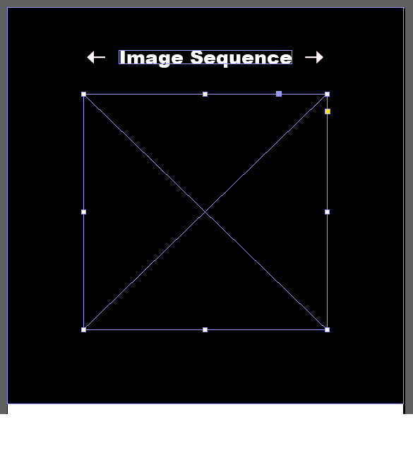 In InDesign, draw an image block on the content layer where the sequence image will appear.