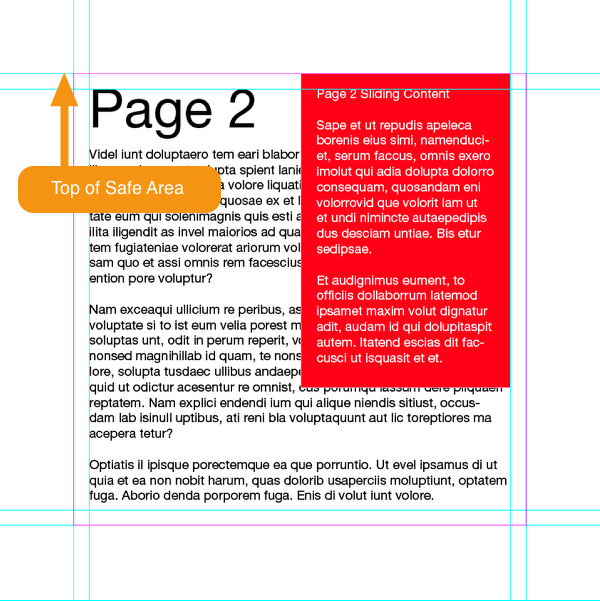 Place content on the B-Slides-Main Content and A-Main Tower layers of Page 2.