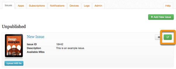 Go to the Mag+ Publish portal > Issues and edit the Issue to associate with an in-app purchase.